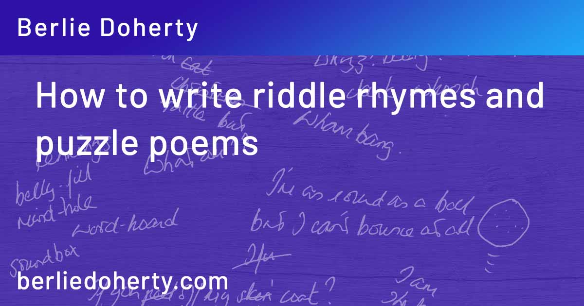 how-to-write-riddle-rhymes-and-puzzle-poems-berlie-doherty